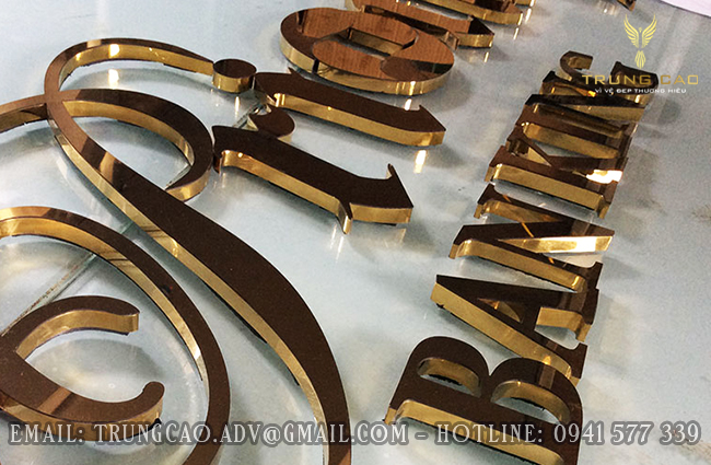 gia công chữ inox vàng đẹp