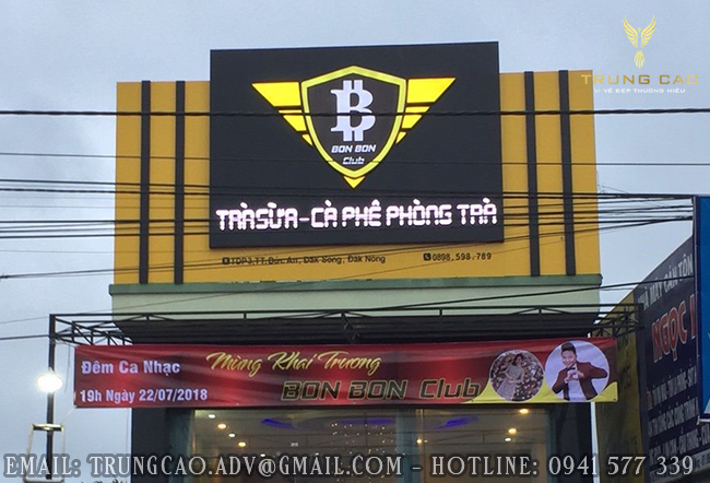 làm biển hiệu quán trà sữa ngon