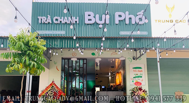 Mẫu Bảng Hiệu Quán Trà Sữa Đẹp