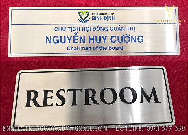 làm bảng inox ăn mòn đẹp