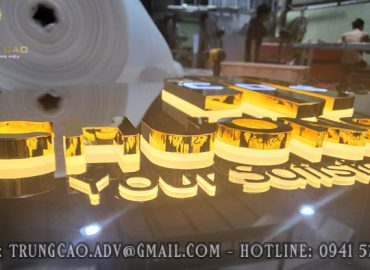 gia công chữ inox vàng đẹp